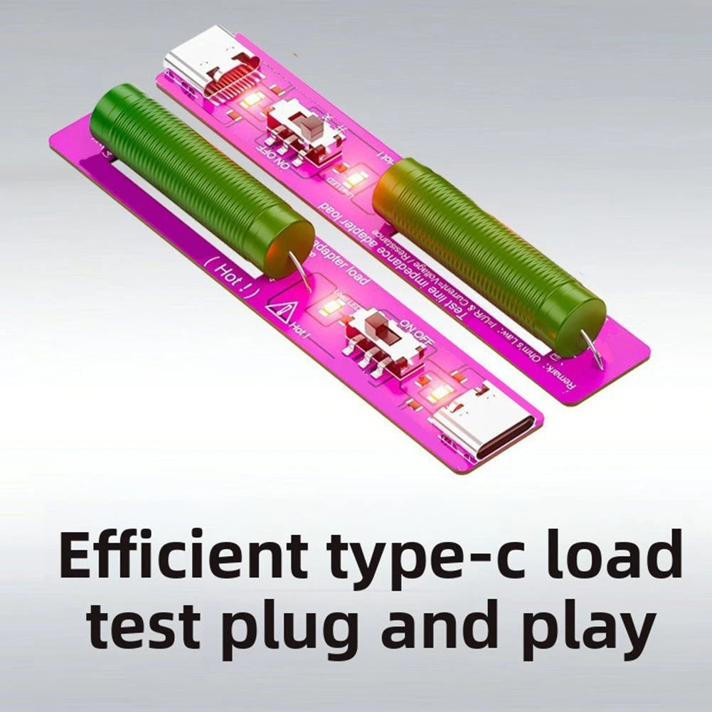 Type-C PD Resistive Load Tester for Power Supply Stability