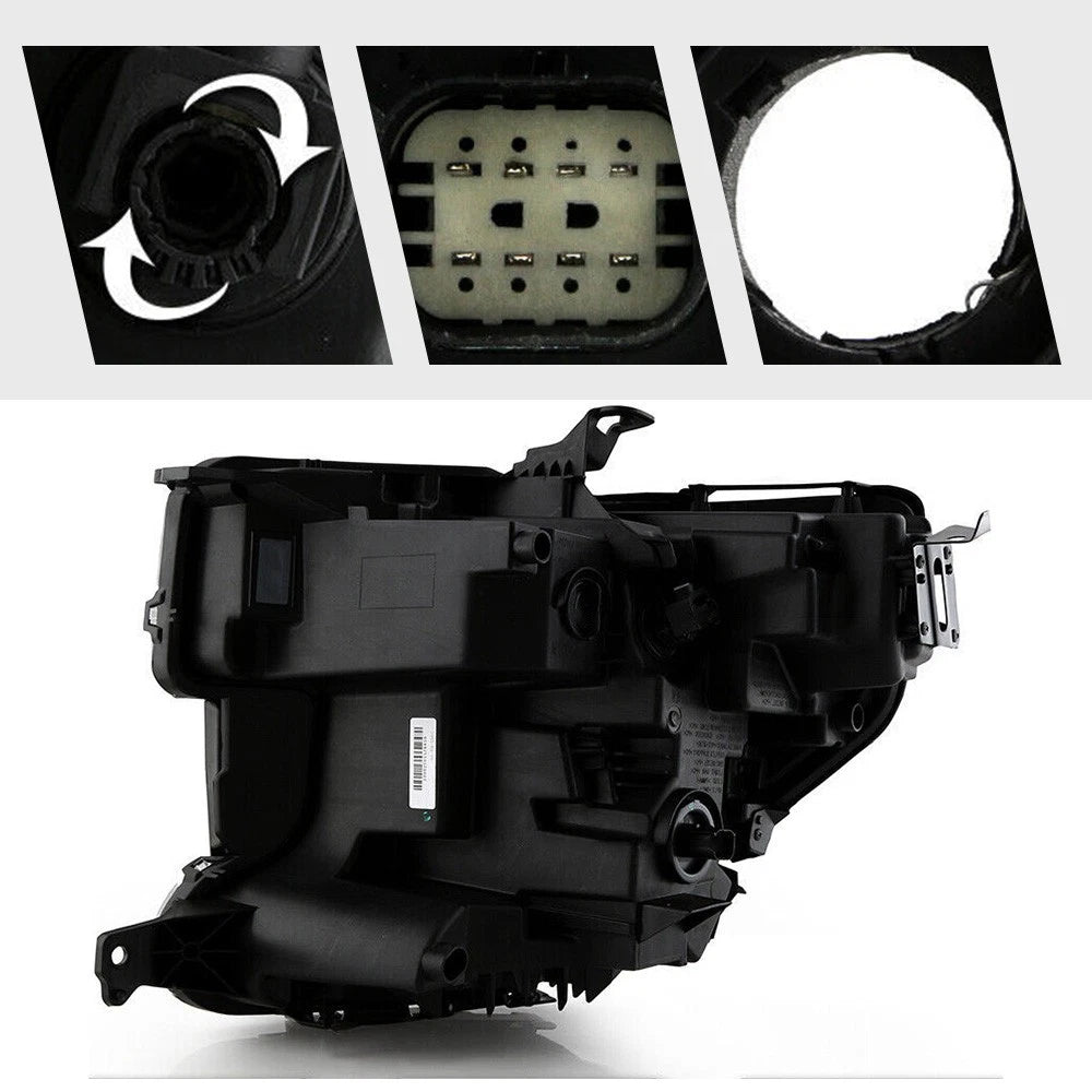 LED DRL Headlight w/Halogen Turn Signal for GMC Sierra 1500 (2019–2022)