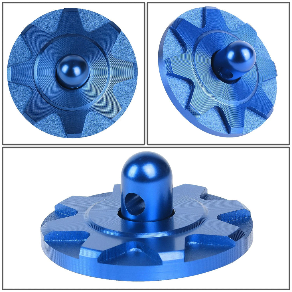 Hood Locking Latch Pin Kit for Universal Fit (Blue Aluminum)