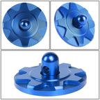 Hood Locking Latch Pin Kit for Universal Fit (Blue Aluminum)