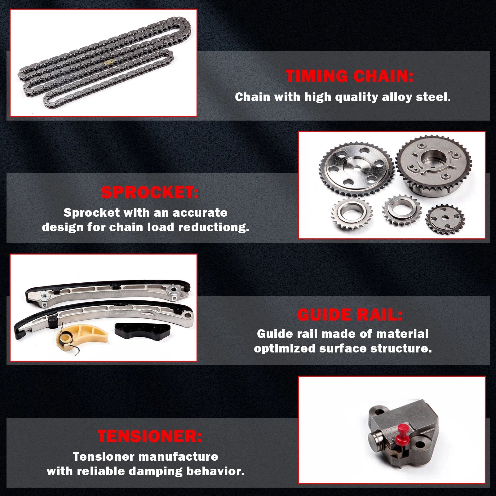 Timing Chain Kit with Tensioner for Mazda 3, Speed6, CX-7 (2007-2013)