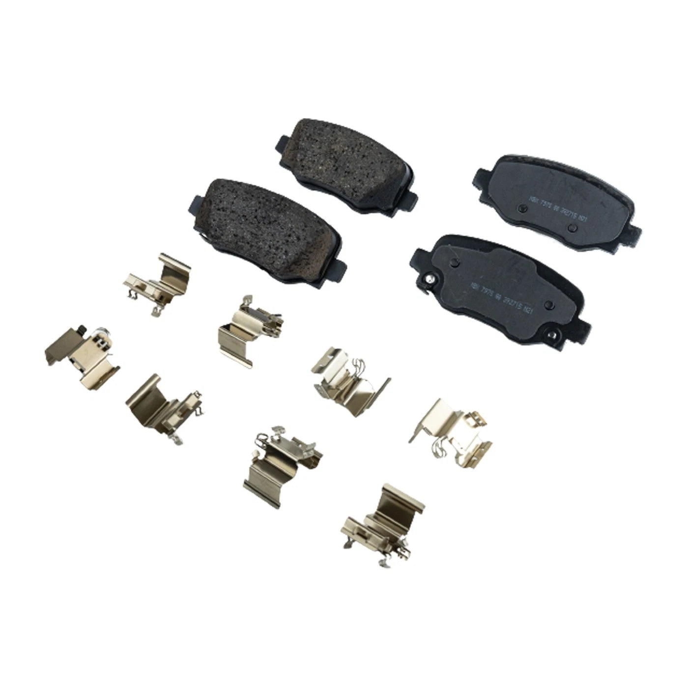 Set of 4 Ceramic Brake Pads for Jeep Compass (2017–2020)
