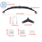 Tandem Axle Kit for 3500lb Trailer (1750lb, 4 Leaf Springs)