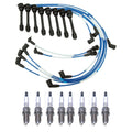 NGK 5mm Wire Set & Denso Spark Plug Kit for Lexus LS400 SC400 (1990–2000)