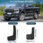 Mud Flaps Kit for Ford Ranger (2024–2025) Splash Guards No-Drill