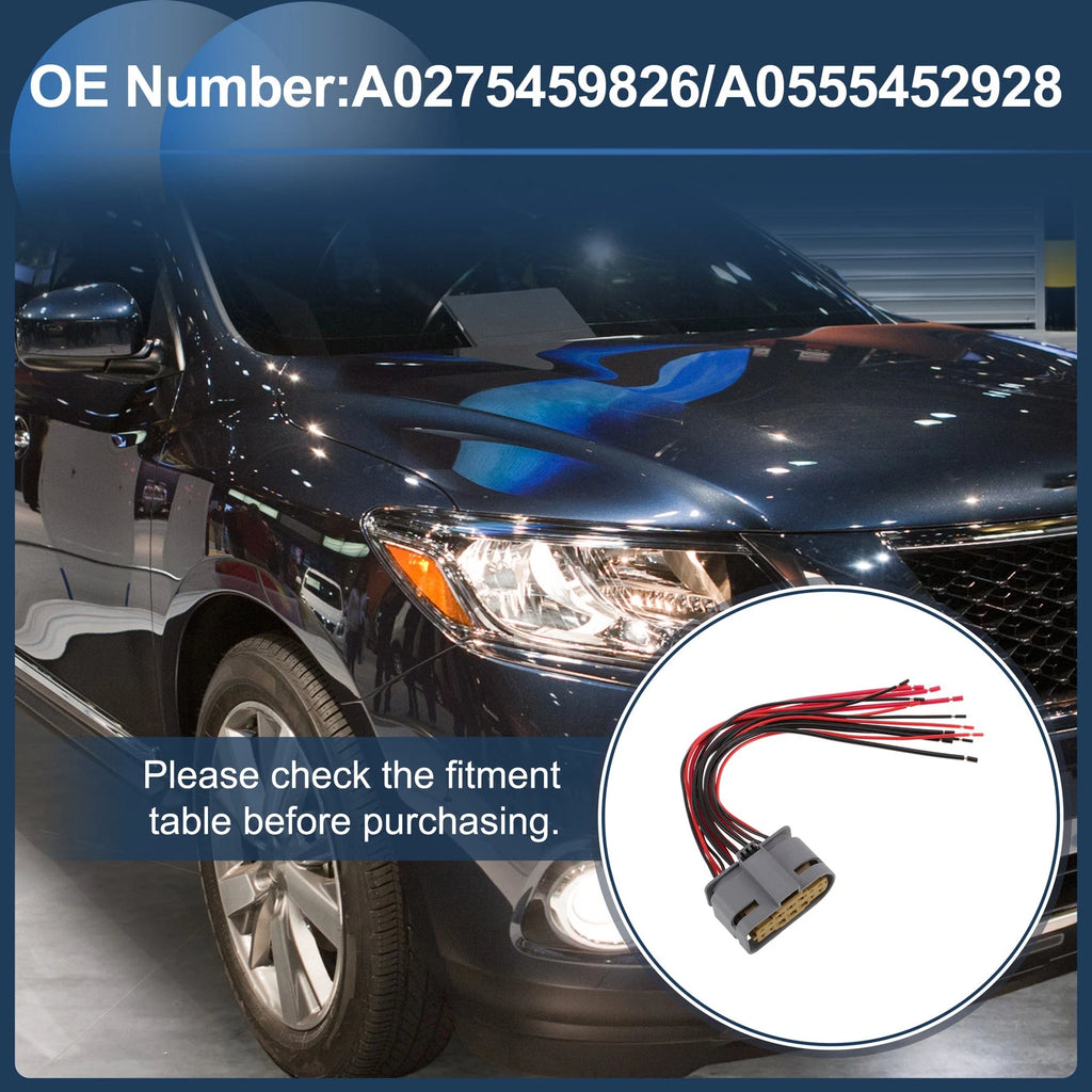 Headlight Cable Repair Kit A0275459826 for Mercedes-Benz E300 E350 E400 E500 
