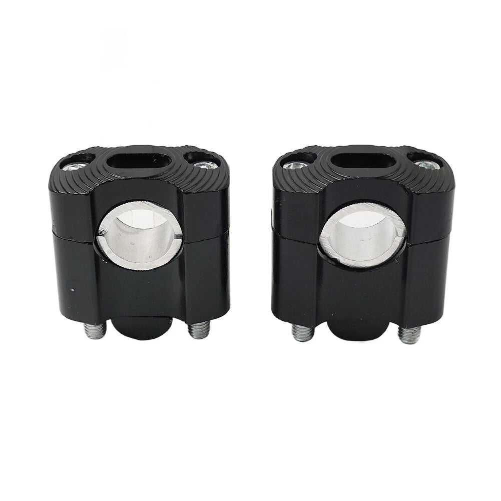 Handlebar Fat Bar Mount Clamps Risers Adaptor for Dirt Pit Bike (7/8 to 1-1/8)