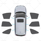 Set of 2 Magnetic Mesh Sun Blind Shades for Lexus NX (2022–2024)