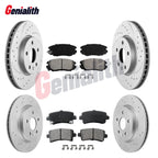 Front & Rear Ceramic Brake Pads & Rotors for Buick Regal, LaCrosse, Malibu
