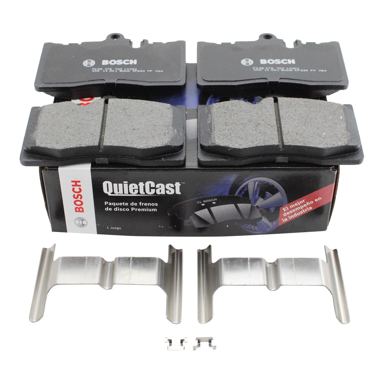 Set of 4 Bosch D870 Ceramic Front Disc Brake Pads for Lexus LS430 (2001–2006)