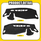Anti-Glare Dash Mat for Chevy Trax (2024–2025) Dashboard Cover Pad Protector Black