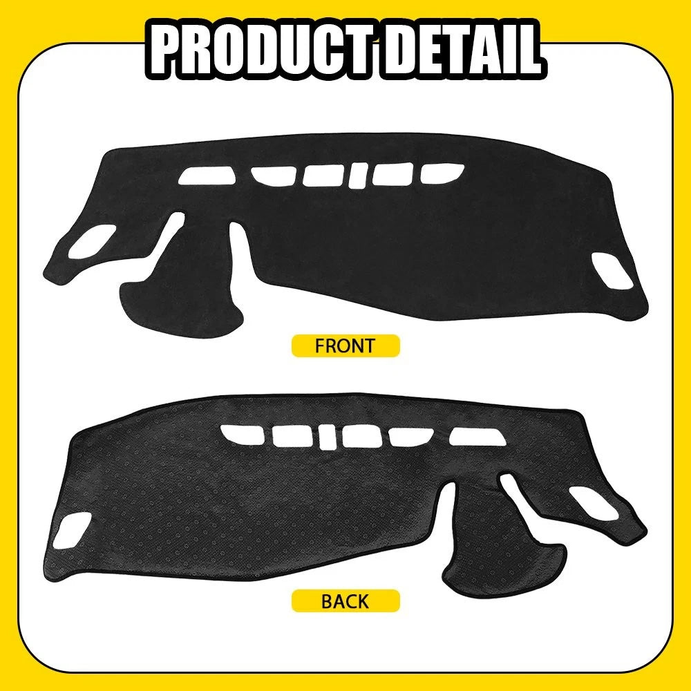 Anti-Glare Dash Mat for Chevy Trax (2024–2025) Dashboard Cover Pad Protector Black