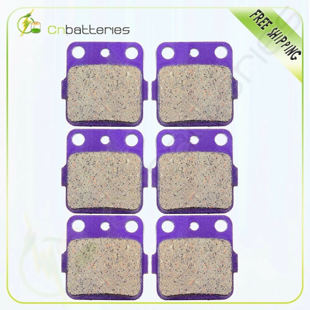 Front and Rear Brake Pads for Arctic Cat DVX 400 (2004–2008) Carbon Fiber