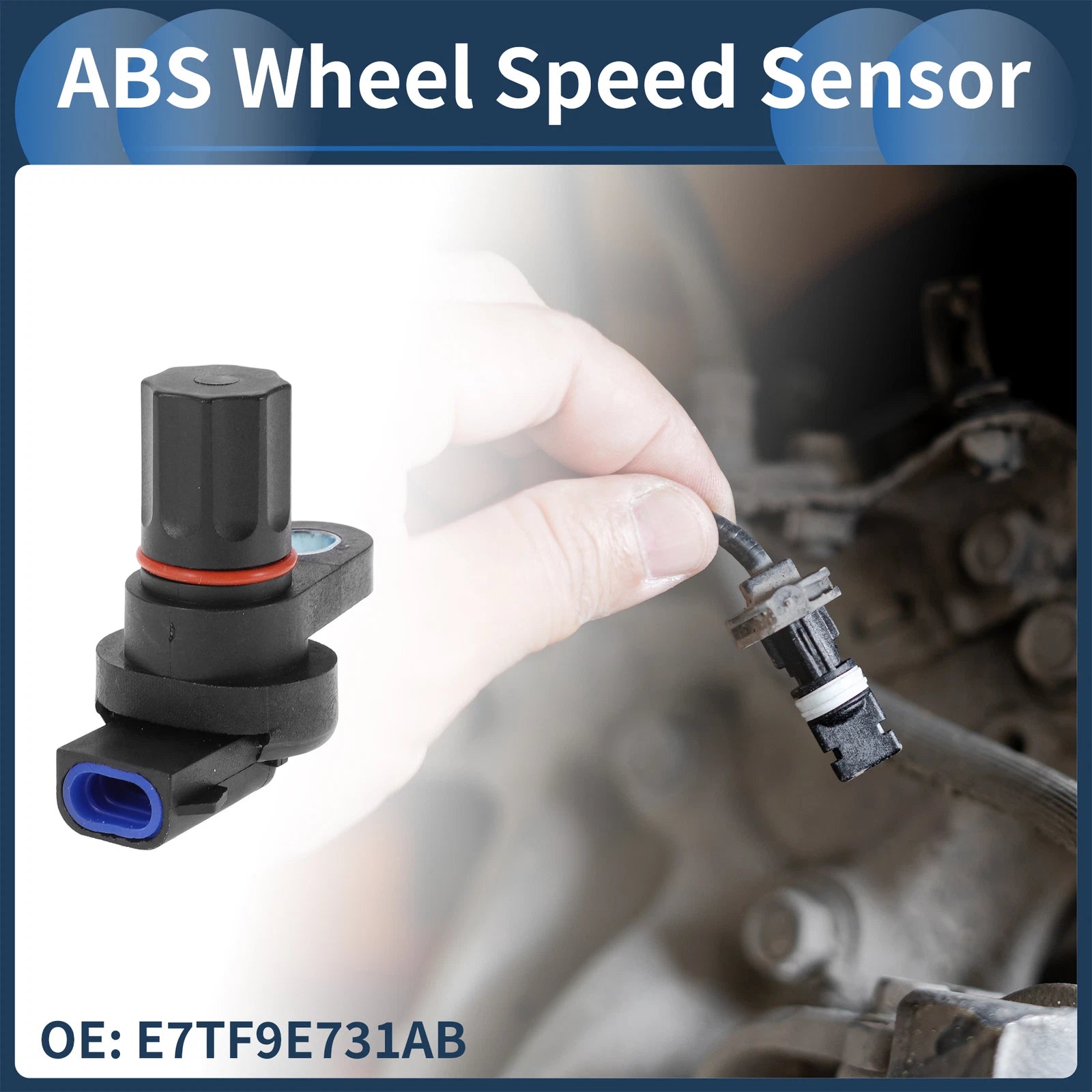 ABS Wheel Speed Sensor No.E7TF9E731AB for Ford E-150 (2003–2006) Rear