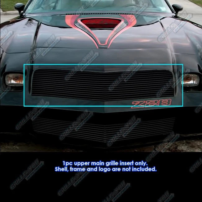 Aluminum Black Billet Grille Insert for Chevy Camaro (1978–1981)