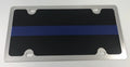 Premium License Plate for Police Support Thin Blue Line Stainless Steel