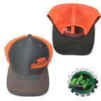 Powerstroke Hat for Ford Truck (Charcoal Gray/Orange Mesh)
