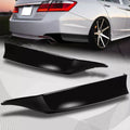 Set of 2 Black Rear Bumper Spoiler Lips for Honda Accord (2013–2015)