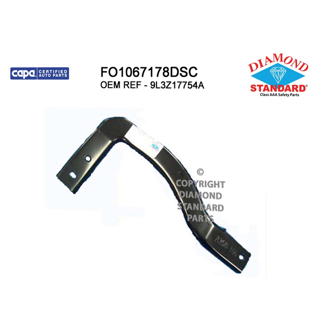 Replacement Steel Front Passenger Side Outer Bumper Mounting Bracket for