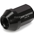 20 PCS Closed End M12x1.5 35mm Tall Black Aluminum Lug Nuts + Adapter