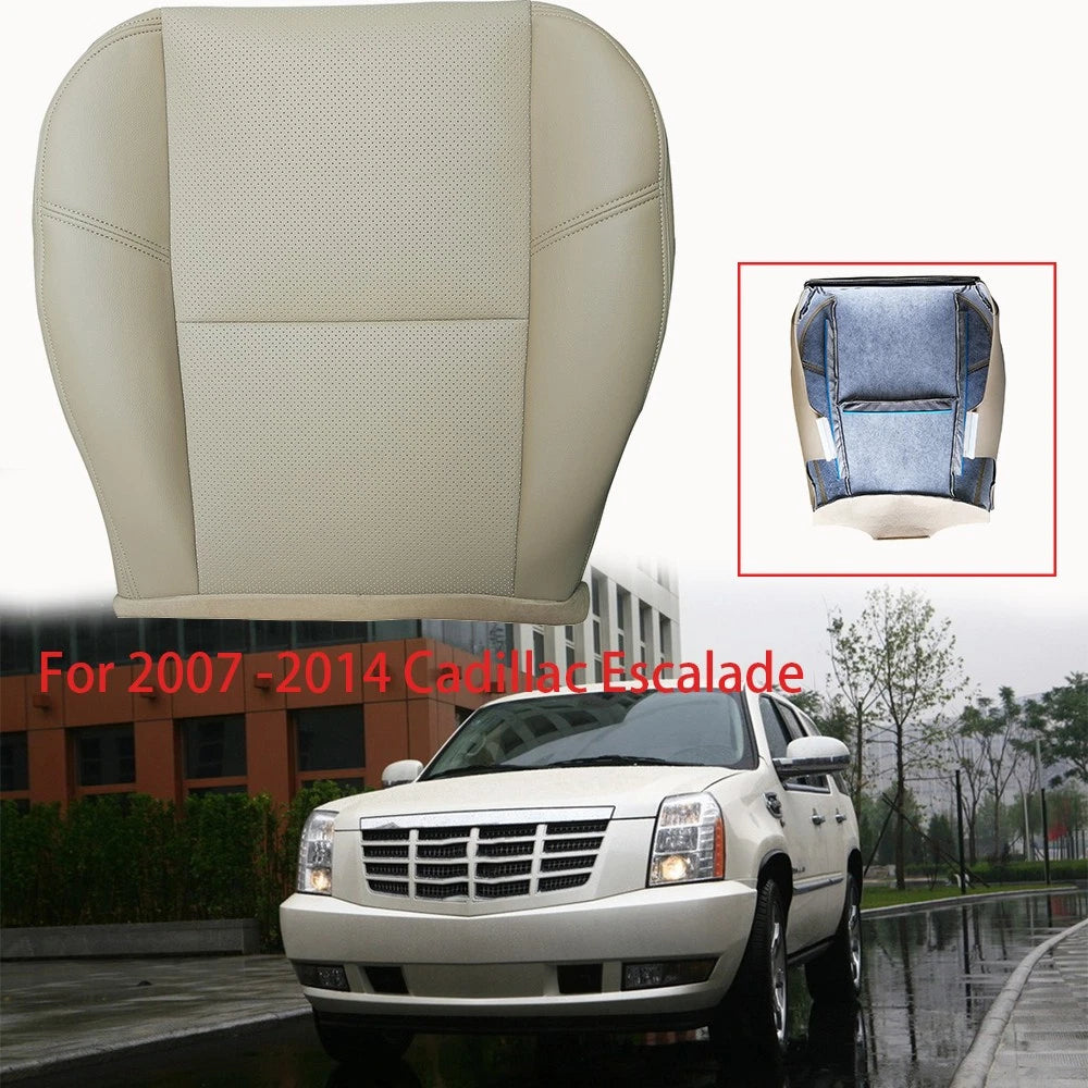 Front Bottom Leather Seat Cover for Cadillac Escalade (2007–2014) Tan