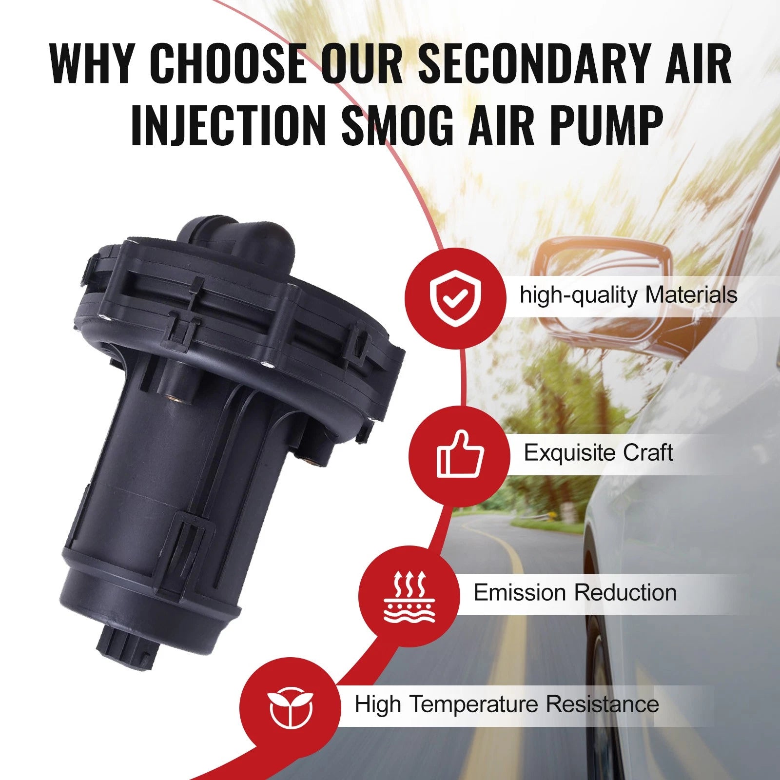 Secondary Air Injection Pump for VW Jetta, Passat, Golf, Audi A6 (2000-2006)