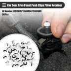 50 Pcs Door Trim Panel Push Clips for Chevrolet (No. 11519031)