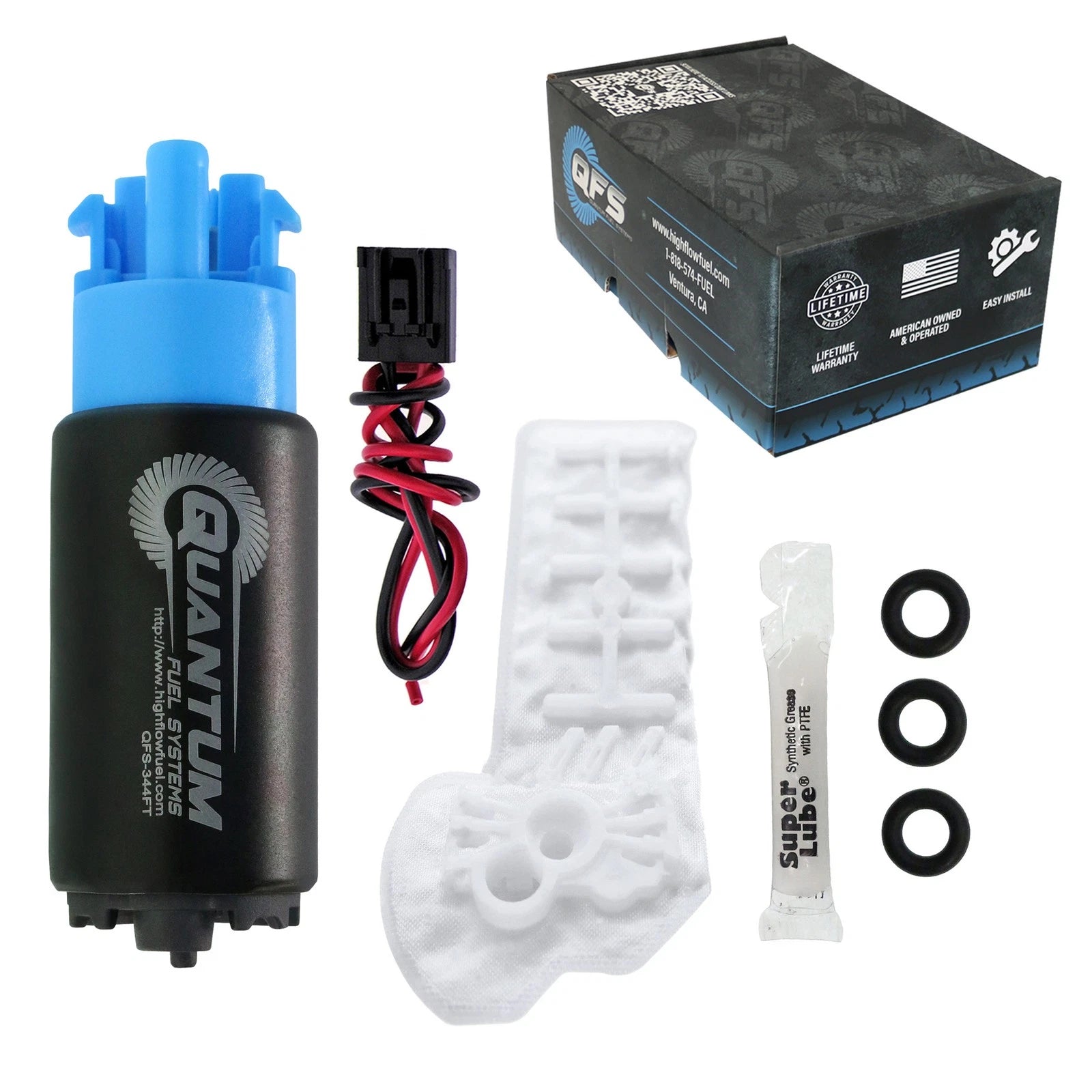 QFS Flextech 340LPH Fuel Pump for Subaru BRZ Toyota 86 FR-S WRX STi (2012–2023)