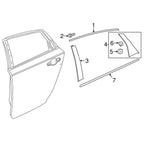 Left Rear Door Pillar Garnish for Honda Accord (2018-2022)