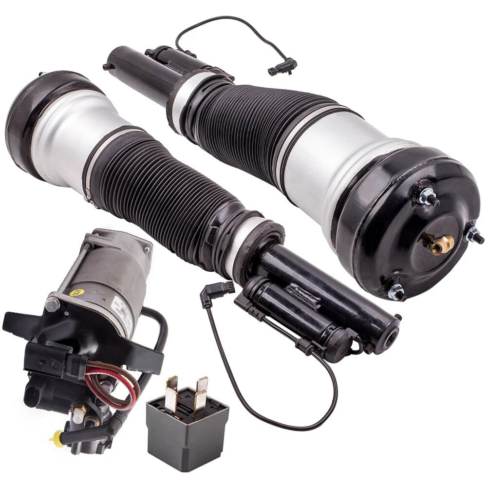 Pair Front Air Suspension Shocks with Air Pump for Mercedes S Class (2000–2006)