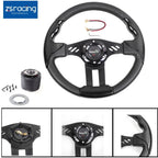 13" Racing Steering Wheel with Hub Adapter for Ford Mustang (1984–2004)