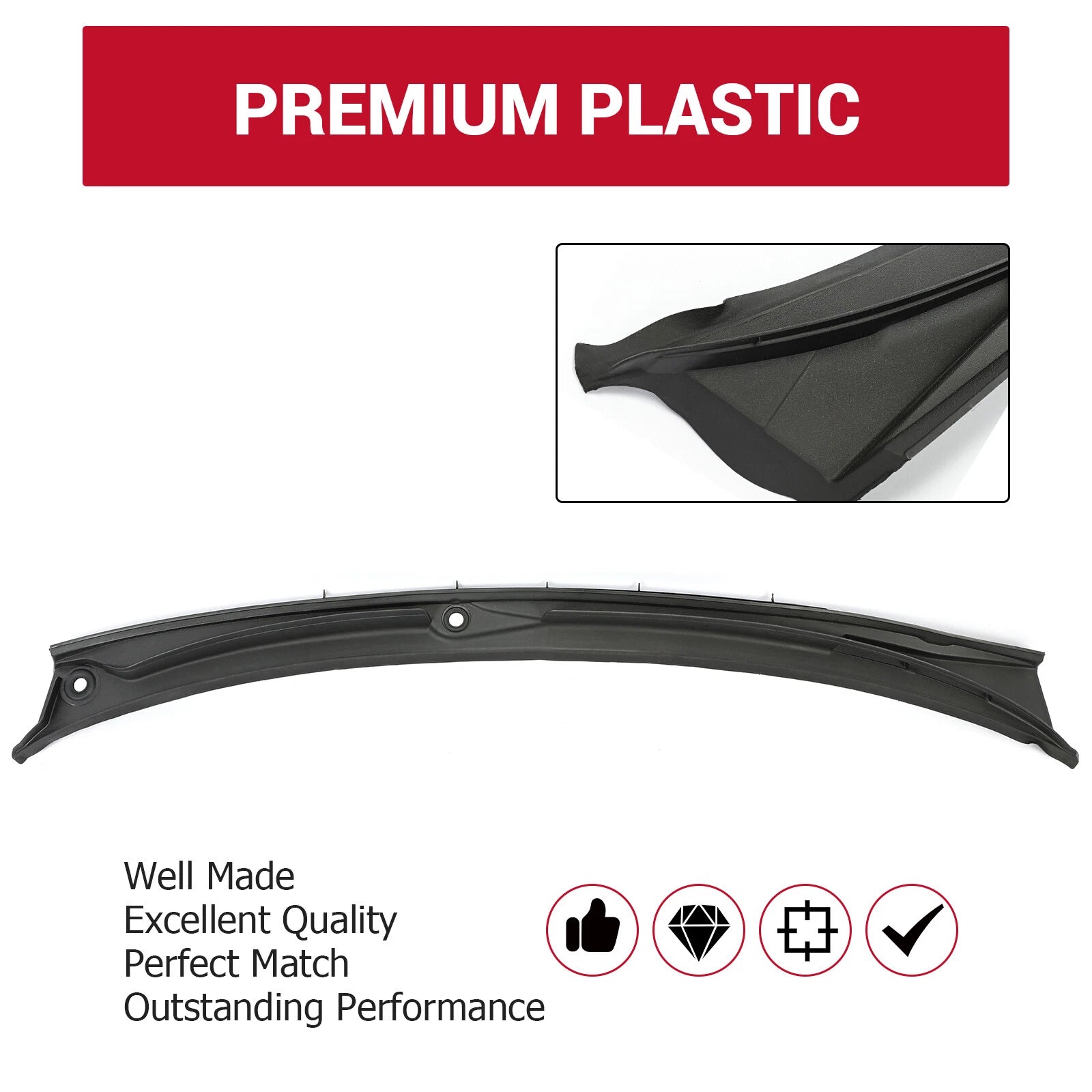 Windshield Wiper Cowl for BMW M3 E46 323i 328i (1997–2006)