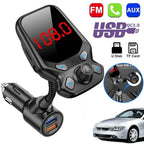 Wireless FM Transmitter USB Charger for Car MP3 Player Calls Hands-Free