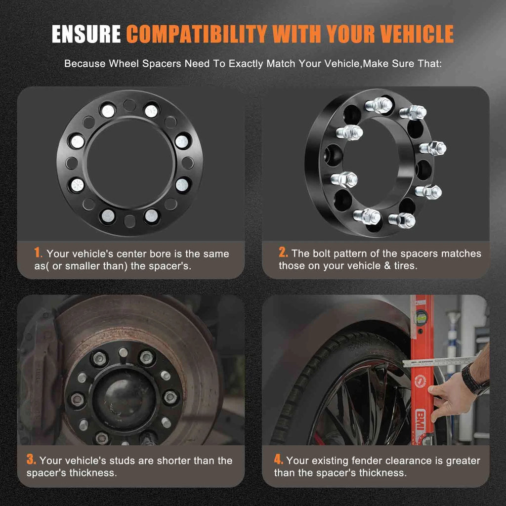 2X 1.5" Wheel Spacer for Dodge Ram 2500 3500