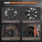 2X 1.5" Wheel Spacer for Dodge Ram 2500 3500