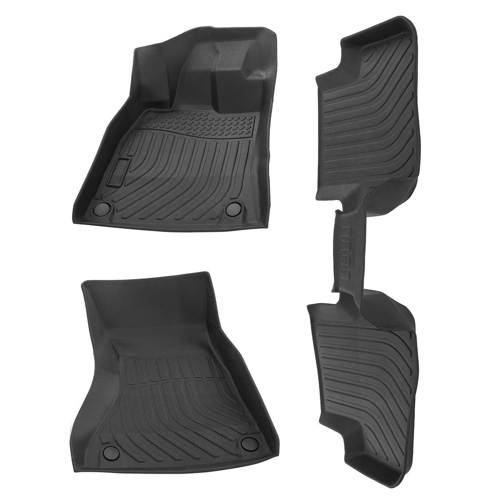 Set of 4 All-Weather TPE Floor Mats for Audi A4/S4/Quattro (2009–2016)