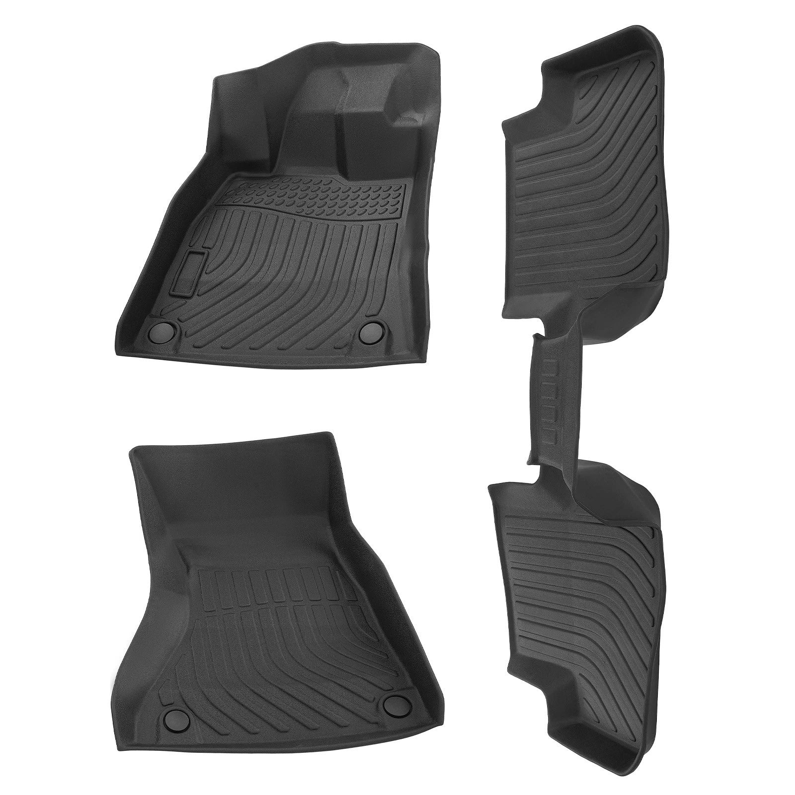 Set of 4 All-Weather TPE Floor Mats for Audi A4/S4/Quattro (2009–2016)