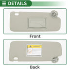 Right Car Sun Visor for Chevrolet Cruze 2011-2016 with Mirror