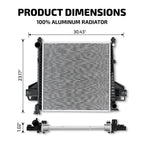 Aluminum Radiator Core for Jeep Liberty 3.7L V6 (2007) CU2975