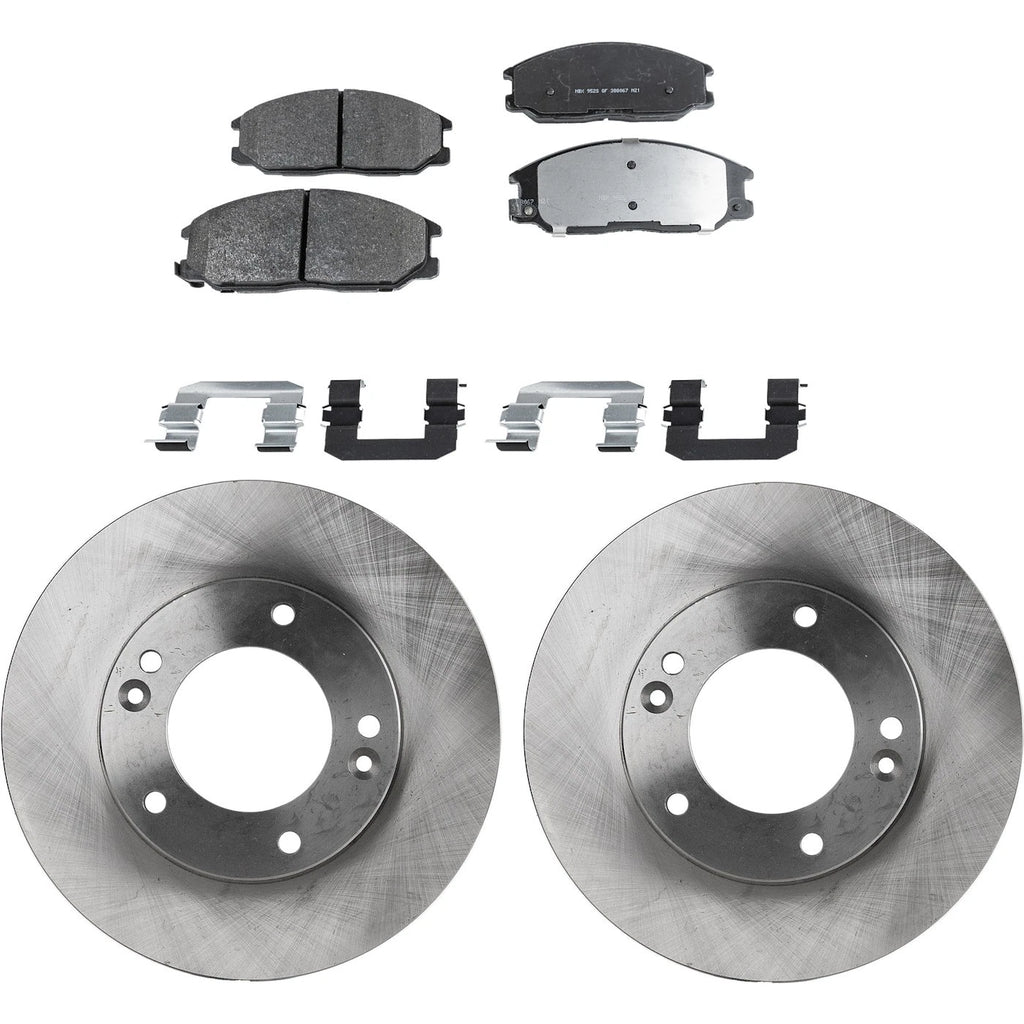 Front Brake Disc Rotors and Pads Kit for Kia Sorento (2003–2006)