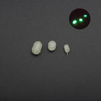 Set of 100 Transparent Luminous Fishing Beads for Drill Bits (47mm, 50mm)