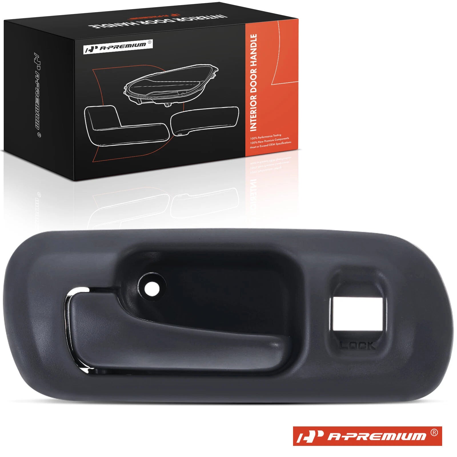 Front Left Interior Door Handle for Honda Civic (1996–2000) Charcoal