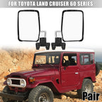 Pair Rear View Side Mirrors for Toyota Land Cruiser (1980–1996)