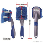 Car Tire Cleaning Brush for Rims (PP Plastic, Soft Bristles)