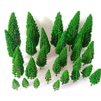 30Pcs Model Trees for Train Railroad Wargame Scenery Landscape