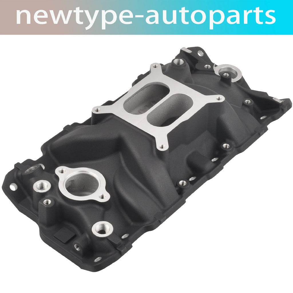 Aluminum Dual Plane Intake Manifold for SBC Chevy 305 327 350 383 (1955–1986)