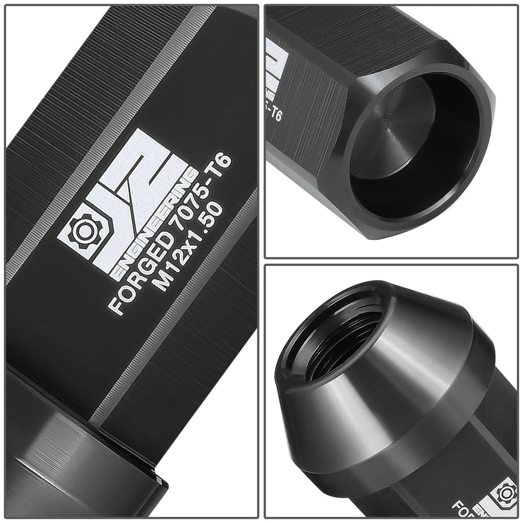 Set of 20 Closed End Lug Nuts M12 X1.5 25mm OD/42mm Height for J2 Engineering