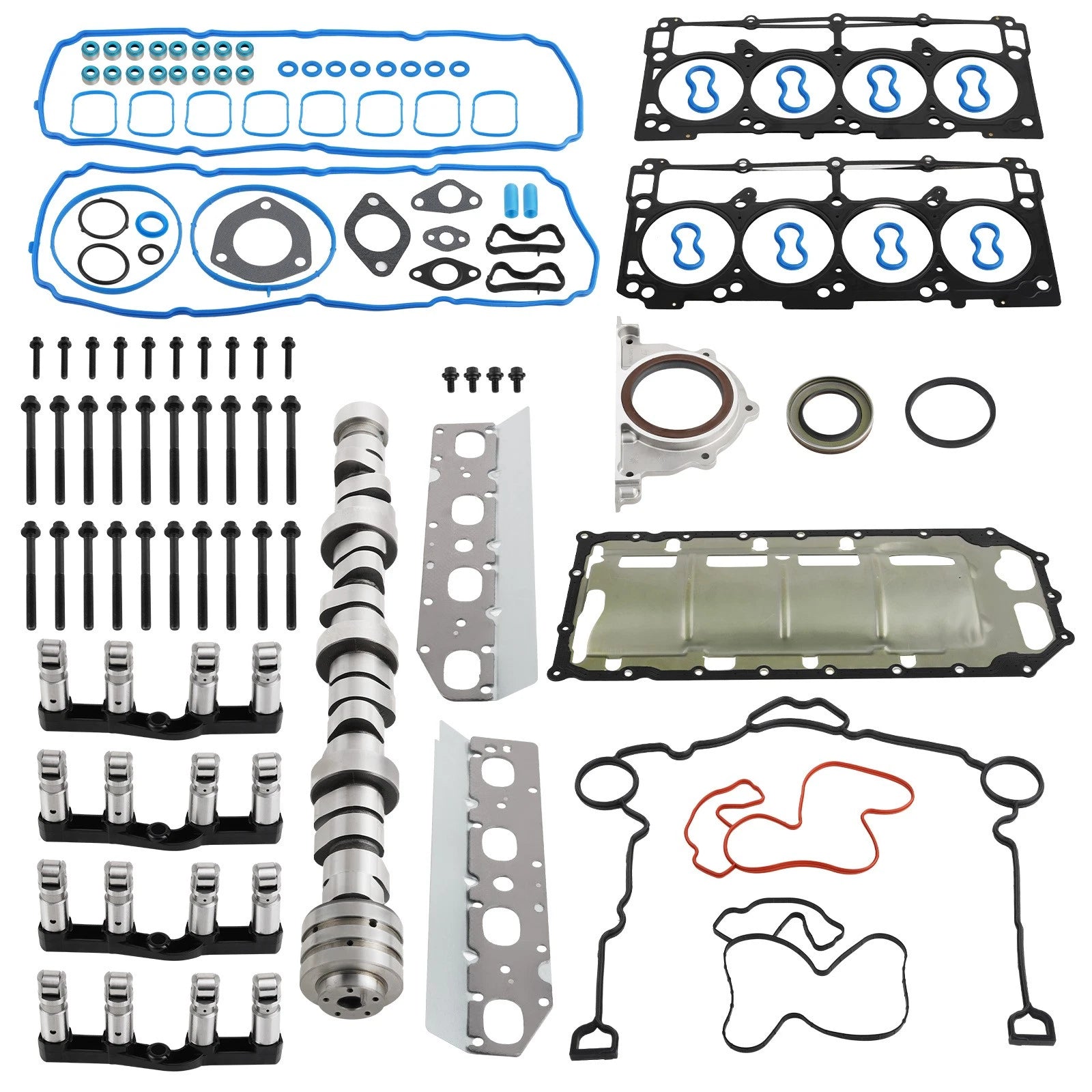 Camshaft + 4 MDS Valve Lifters Timing Chain Kit for Ram 1500