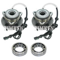 Front and Rear Wheel Bearings & Hubs Kit for Ford Ranger 4WD (2010)