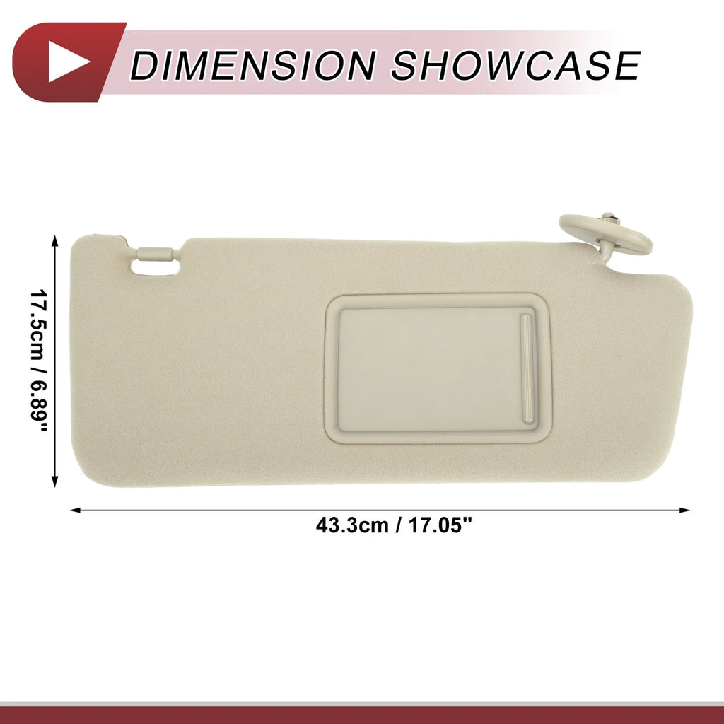 Sun Visor No.74310-04081-E0 for Toyota Tacoma (2005–2008) Right Side